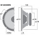 Difuzor bass-medii Monacor SP-30/200PA