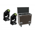 Set 2 moving head DMH-300 CMY + case, Eurolite 20000543