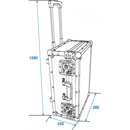 Flightcase trolley universal, Roadinger 3012622A