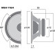 Difuzor medii Monacor MSH-116/4