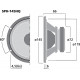 Difuzor HiFi bass-medii Monacor SPH-145HQ