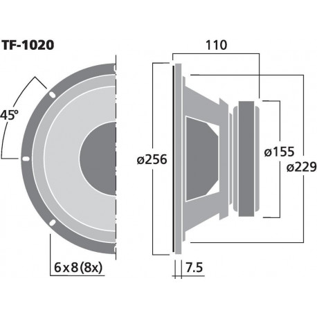 Difuzor Celestion TF-1020