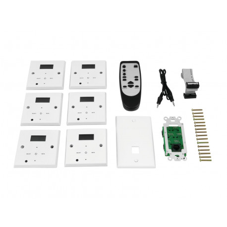 Amplificator 6 zone, 2 x 50 W / 4 ohm per zona, Omnitronic MCS-1250 MK2