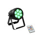 Proiector LED de exterior cu baterie, Eurolite AKKU IP PAR 7 QCL WDMX