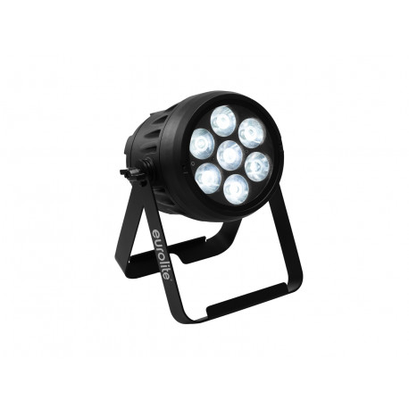 Proiector LED de exterior cu baterie, Eurolite AKKU IP PAR 7 QCL WDMX