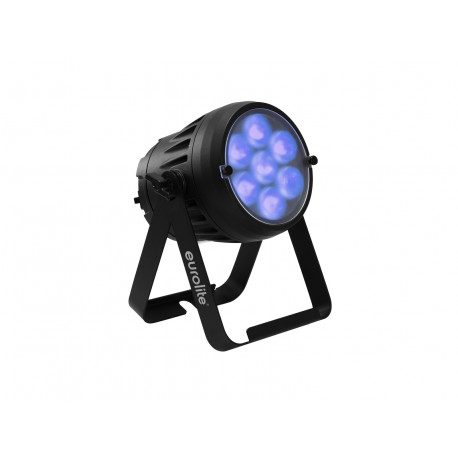 Proiector LED de exterior cu baterie, Eurolite AKKU IP PAR 7 QCL WDMX