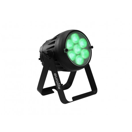 Proiector LED de exterior cu baterie, Eurolite AKKU IP PAR 7 QCL WDMX