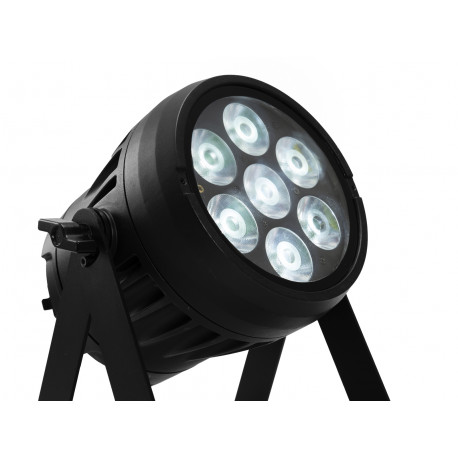 Proiector LED de exterior cu baterie, Eurolite AKKU IP PAR 7 QCL WDMX