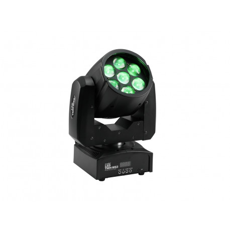 Moving-head zoom wash cu 7 LED-uri de 9W, Eurolite TMH-W63