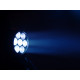 Moving-head zoom wash cu 7 LED-uri de 9W, Eurolite TMH-W63