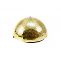 Jumatate de sfera cu oglinzi aurie 30 cm, motorizata, Eurolite 50102052