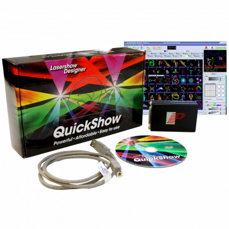 Pachet software si hardware pentru creare/editare show laser FOS QUICK SHOW PANGOLIN