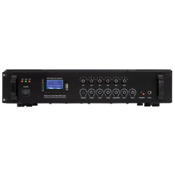 Amplificator-mixer 100V 6 zone cu USB player, tuner FM si BT SAL MPA-120BT