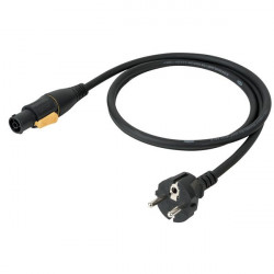 Cablu Powercon la Schuko, 1.5m DAP Audio Powercable Pro Power True to Schuko