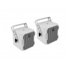 Pereche de sateliti de 4¨albi cu bracket, 16 ohm, 75 W RMS, Omnitronic BOB-4