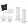 Set 2 standuri scena + 2 efecte lumini, Eurolite Set 2x Stage Stand 100cm + 2x LED B-40 HCL Beam Effect white