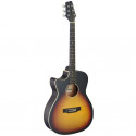 Chitară electro-acustică pentru stangaci, Stagg SA35 ACE-VS LH, sunburst