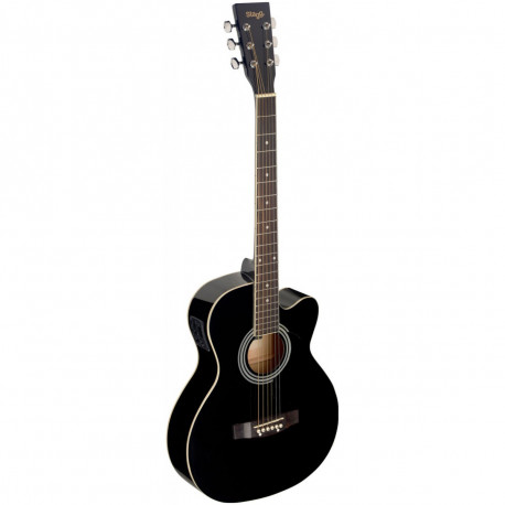 Chitară electro-acustică, Stagg SA20ACE-BLK