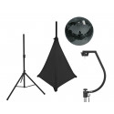 Set sfera cu oglinzi neagra 30 cm + stand, tripod si husa neagra tripod, Eurolite 20000706