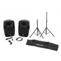 Sistem audio activ Omnitronic Set XFM-212AP + Speaker stand MOVE MK2