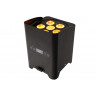Uplight cu baterie, 6 led HEX RGBW+A+UV 12 W, FOS Luminus PRO IP