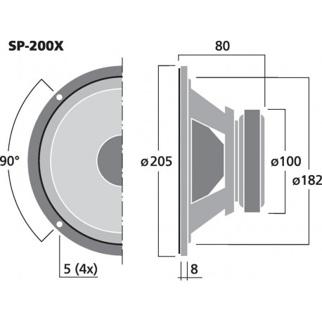 Difuzor HiFi Monacor SP-200X