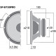 Difuzor bass compact Monacor SP-8/150PRO