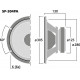 Difuzor de bas Monacor SP-304PA