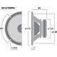 Difuzor bass-medii Monacor SPH-170C