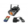 Efect de apa compact cu LED RGB cu telecomanda IR, Eurolite LED H2O TCL