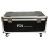 Flightcase cu roti pentru 6 buc Led par Cob 100 Zoom, FOS Case Cob Par 200