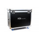 Flightcase dublu cu roti pentru 2 buc 12R Hybrid, FOS Double Case 12R PRO