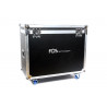 Flightcase dublu cu roti pentru 2 buc 12R Hybrid, FOS Double Case 12R PRO