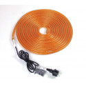 Furtun luminos portocaliu de 5 m, EUROLITE RUBBERLIGHT RL1-230V orange 5m