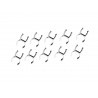 Set 10 cleme de montaj pentru tub de 50 mm, EUROLITE 10x Mounting Clip for 50mm Tube