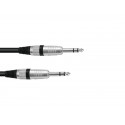 Cablu stereo jack 6.3 tata la jack 6.3 tata, 6 m, Omnitronic 3021165K