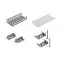 Set montaj profil U 20 mm pentru banda LED, Eurolite Mounting set U-profile 20mm for LED Strip