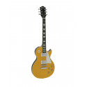 Chitară electrică în stil LP, DIMAVERY LP-800 E-Guitar Goldtop