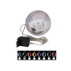 Sferă de plastic cu led, EUROPALMS LED Snowball 15cm, negru