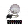 Sferă de plastic cu led, EUROPALMS LED Snowball 15cm, negru