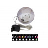 Sferă de plastic cu led, EUROPALMS LED Snowball 15cm, roz
