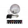 Sferă de plastic cu led, EUROPALMS LED Snowball 15cm, violet