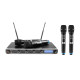 Set wireless cu receiver si 4 microfoane, Omnitronic UHF-304 823-832/863-865MHz