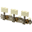 Set de 3 cheite de acordaj pentru chitara clasica cu butoane crem, GEWA 545.316