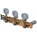 Set de 3 cheite de acordaj aurite cu lira pentru chitara clasica, GEWA 545.326