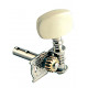 Set cheite de acordaj nichelate cu buton alb pentru chitara folk cu corp mic, GEWA 545.450