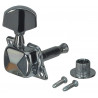 Set de 6 cheite de acordaj cu butoni negri pentru chitara acustica, GEWA 545.505