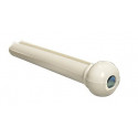 Set de 6 cuie din PVC pentru chitara, cu Abalone-dot, alb , GEWA 555.006