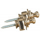 Set de 2 butoane curea chitara cu accesoriu fxare, GEWA 555.110