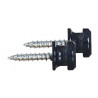 Set de 2 butoni simpli curea chitara pt strap lock/security lock, negru lucios, GEWA 555.120